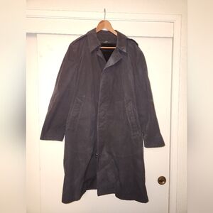 Men's Charcoal Trench Coat